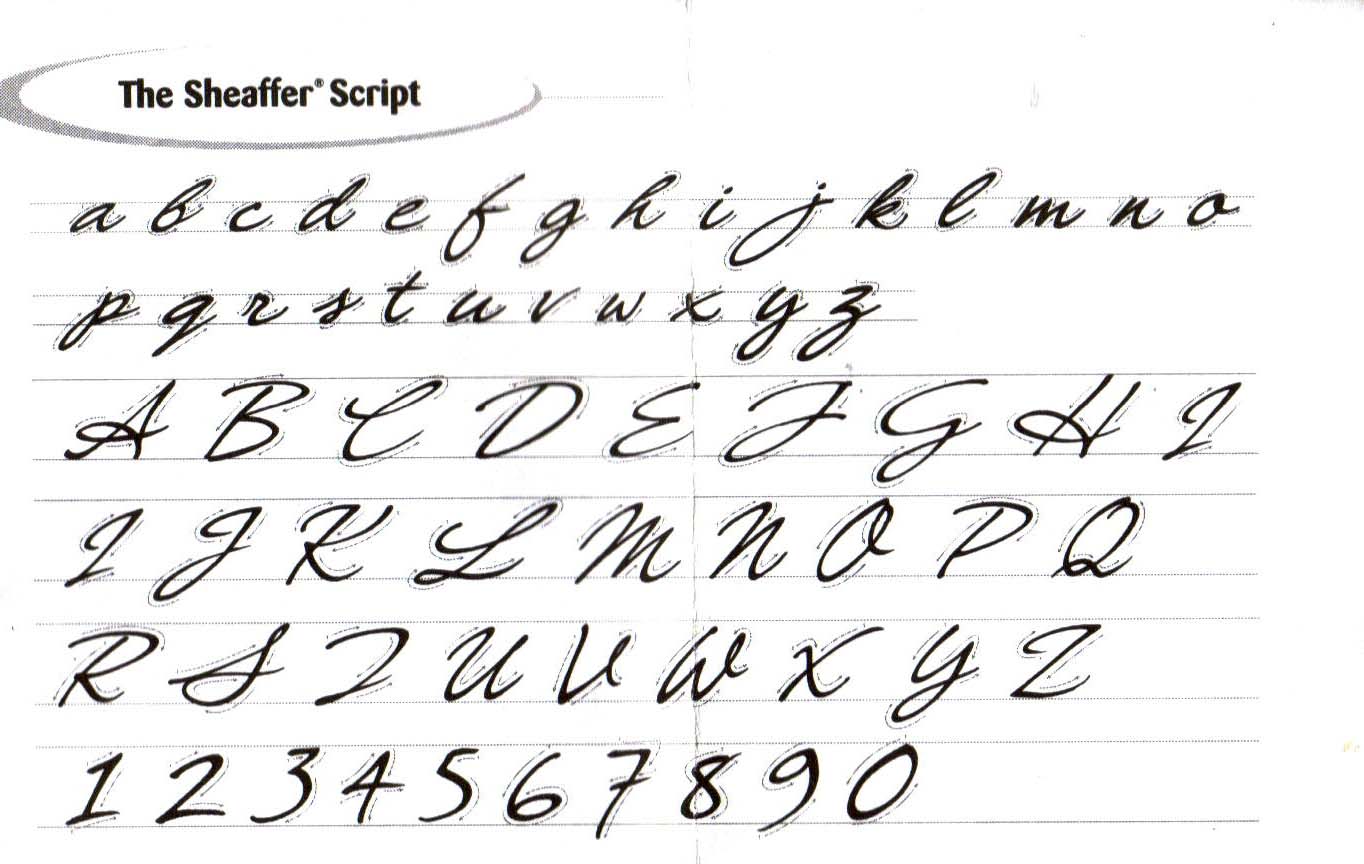 How to write lowercase letters in script